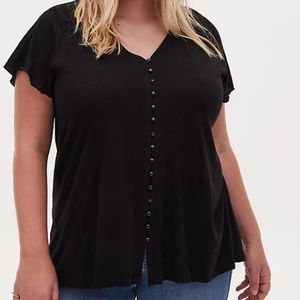 NWT* Torrid Slub Button Front Swing Top Sz 2X